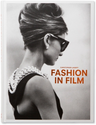 The cover of Christopher Laverty's Fashion in Film features Audrey Hepburn wearing a Givenchy dress