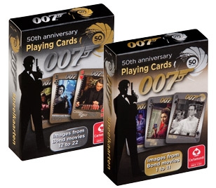 BRAND NEW SEALED MOVIES 1-11 JAMES BOND 007 50TH ANNIVERSARY PLAYING CARDS 