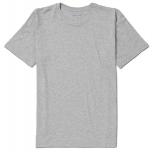 Sunspel Riviera Crew Neck T-Shirt Grey Melange