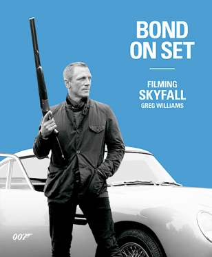 Bond on Set: Filming SkyFall cover, showing Bond in his Barbour sports jacket