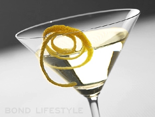 A Vesper Martini needs a large thin slice of lemon-peel