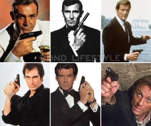 The Walther PPK is used by all Bond actors.