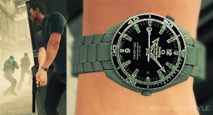 Bond wears an Omega Seamaster in the Blood Stone.